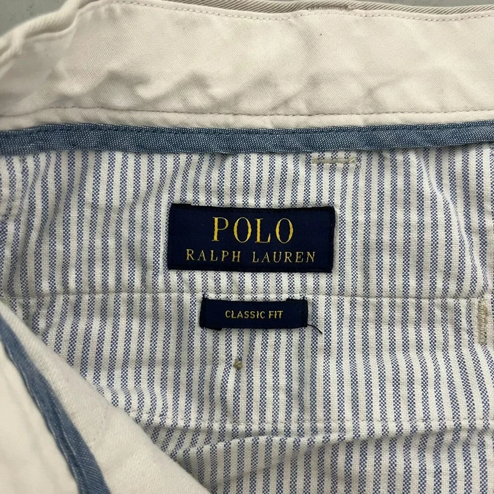 Polo Ralph Lauren Chino Pants Men's Size 36‎ Beige Classic Fit Solid 100% Cotton